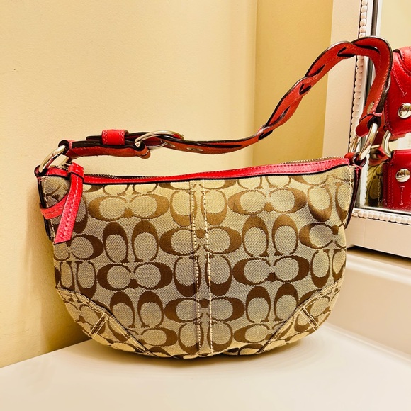 Coach Y2K Canvas Hobo Bag with Braided Leather Strap - Picture 1 of 11